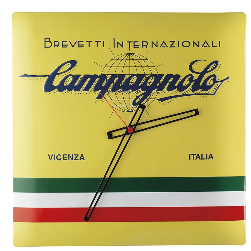 Campagnolo Brevetti Internazionali Wall Clock in Yellow