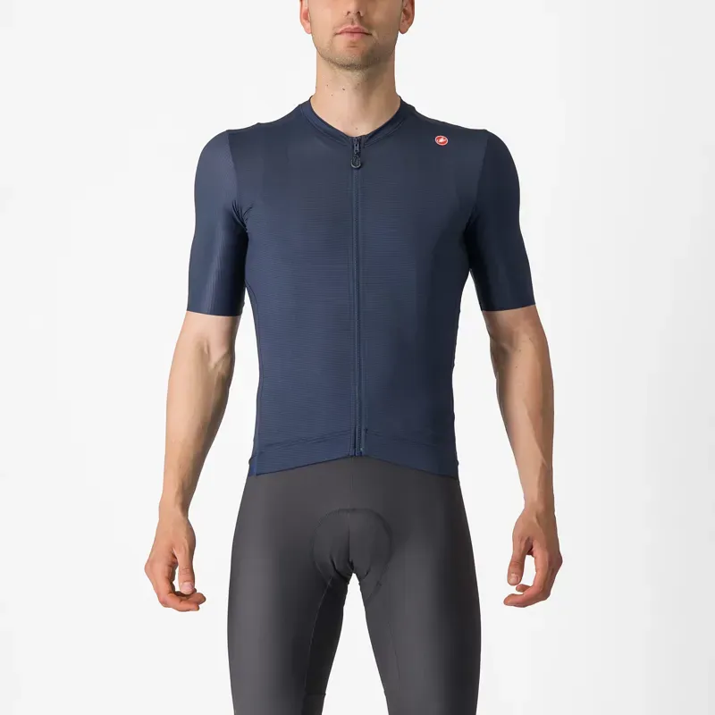 Castelli Espresso Jersey in Belgian Blue/Silver Moon