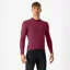 Castelli Espresso Thermal Jersey In Deep Bordeaux