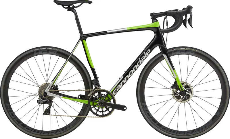 2018 Cannondale Synapse Hi-Mod Disc : Dura Ace Di2 : Black / Green-3
