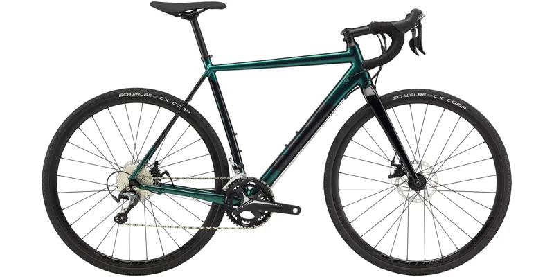 green cannondale road bike