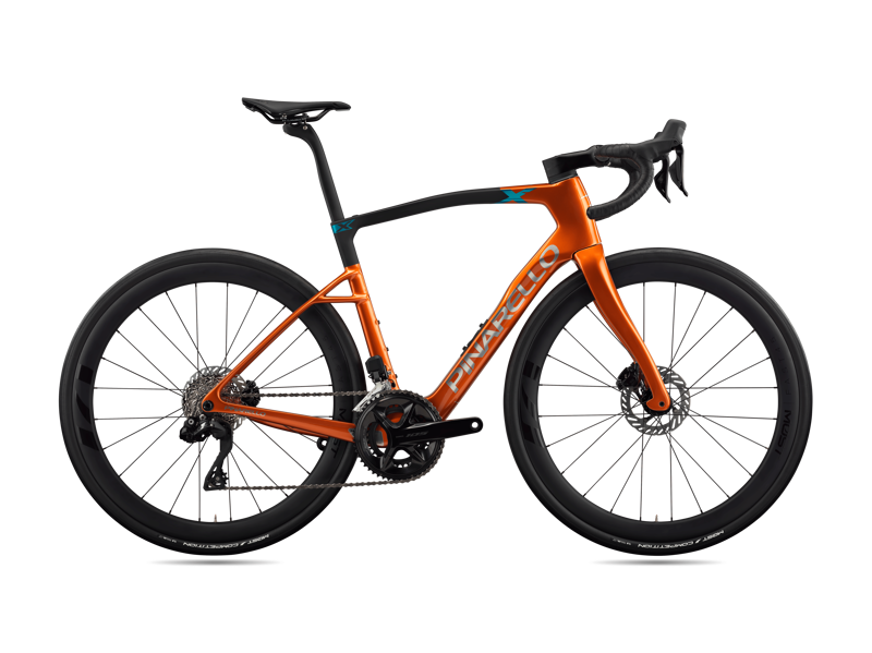 2027 Pinarello X5 with MOST UF45 wheels and 105 Di2 : Amber Trace