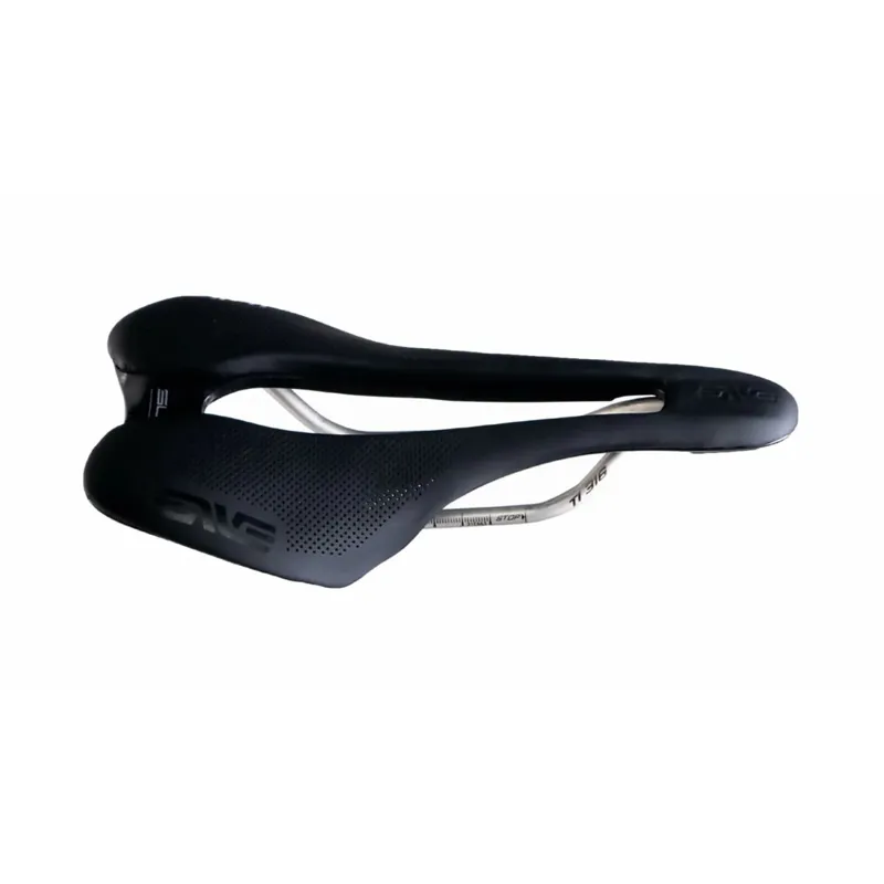 Enve x Selle Italia Boost SLR Saddle in Black : TITANIUM Rail