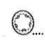 Absolute Black Gravel 1X Oval 110x5 Narrow-Wide Chainring : Black