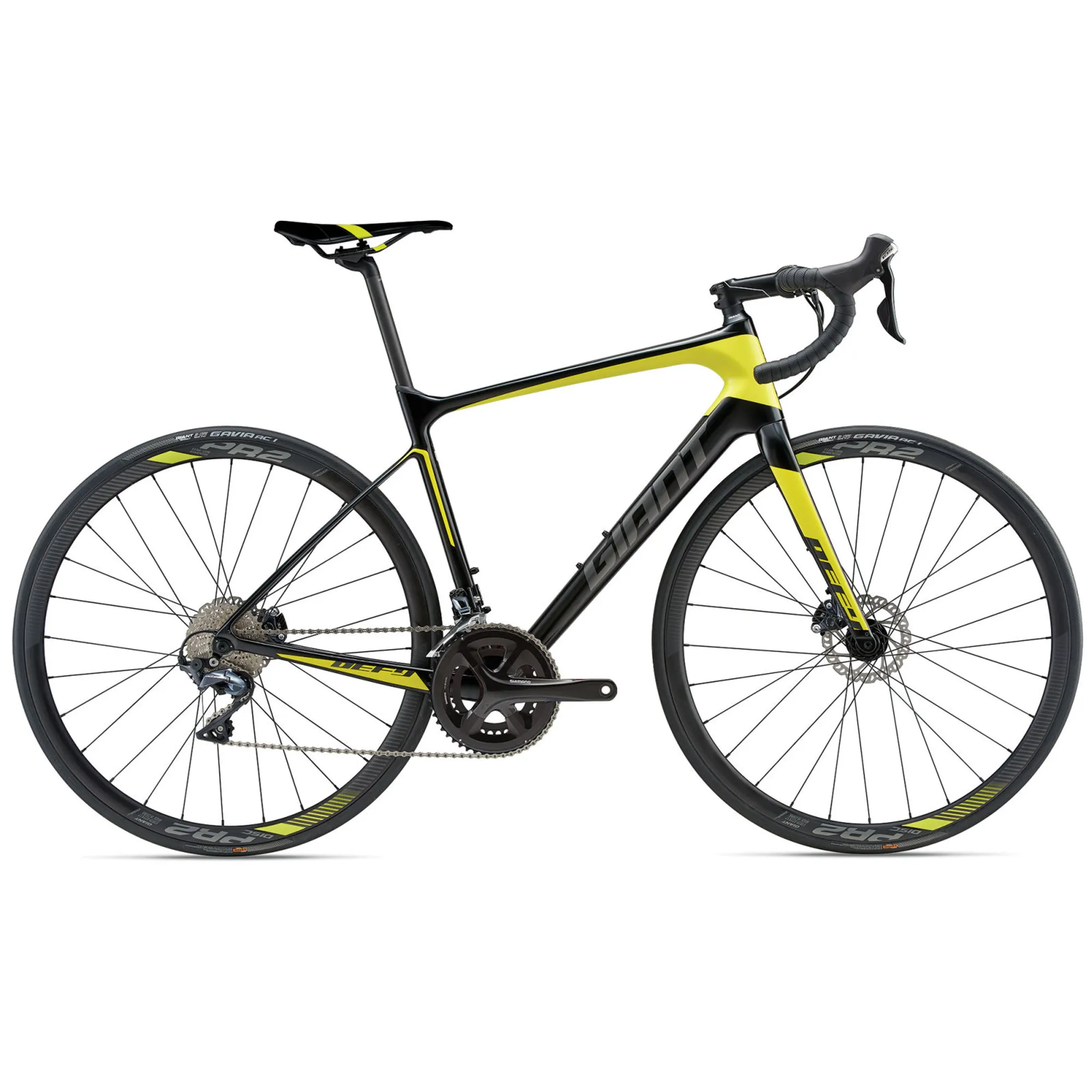 2018 Giant Defy Advanced Ultegra Carbon Smoke Yellow Charcoal