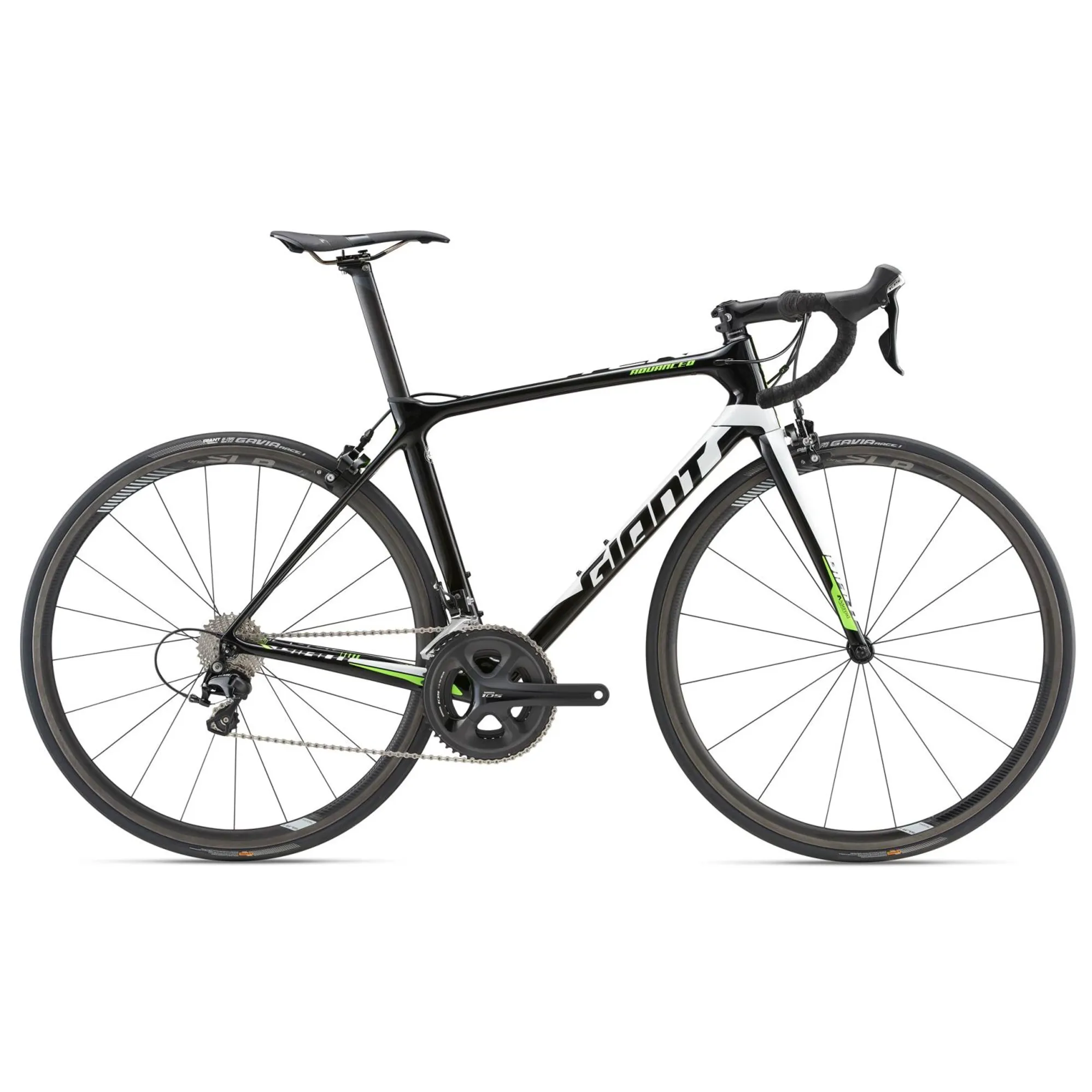 2018 Giant TCR Advanced PRO Carbon Road Bike 105 Black Green