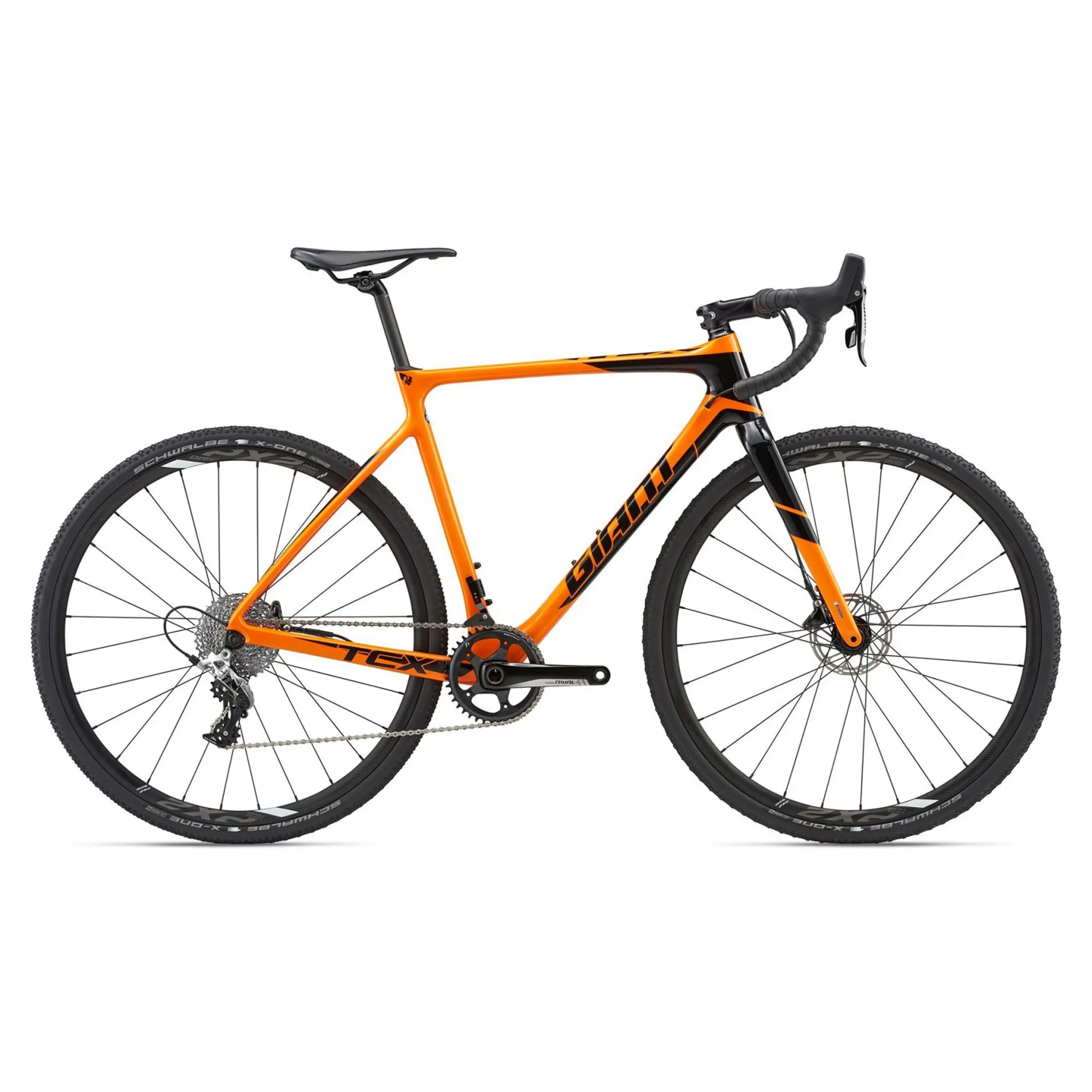 2018 Giant TCX Advanced PRO Carbon Cyclocross Bike: Sram Rival: Orange