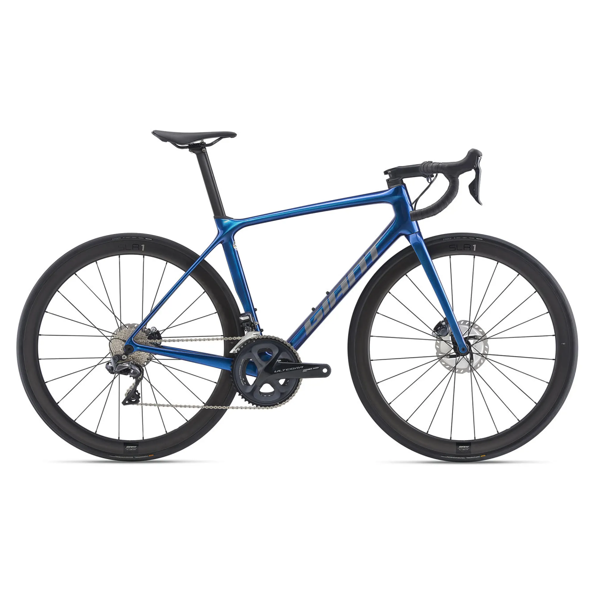 2021 Giant TCR Advanced Pro DISC Road Bike with Ultegra Di2 in Blue