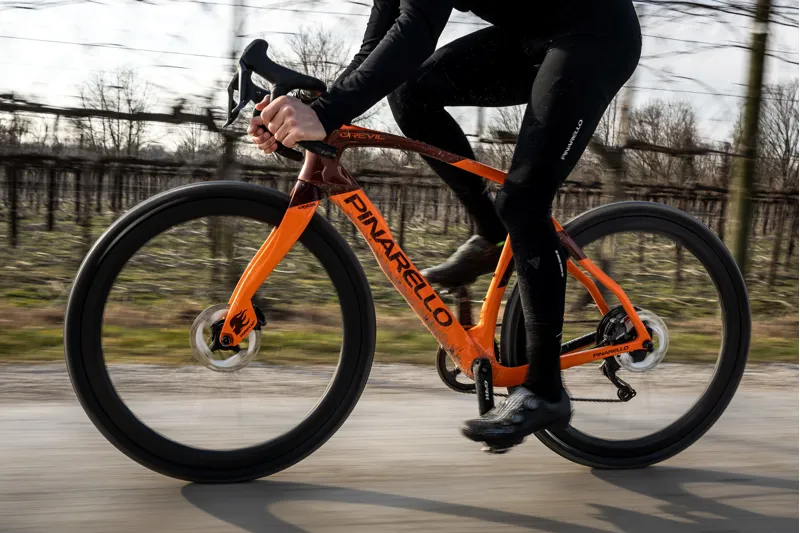 Pinarello GREVIL F9 with Princeton GRIT 4540 and GRX Di2: STONE ORANGE-7