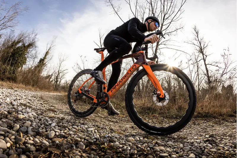 Pinarello GREVIL F9 with Princeton GRIT 4540 and GRX Di2: STONE ORANGE-4