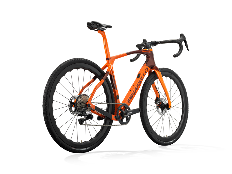Pinarello GREVIL F9 with Princeton GRIT 4540 and GRX Di2: STONE ORANGE-1