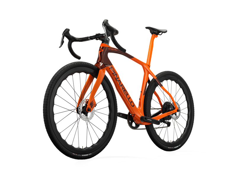 Pinarello GREVIL F9 with Princeton GRIT 4540 and GRX Di2: STONE ORANGE-2