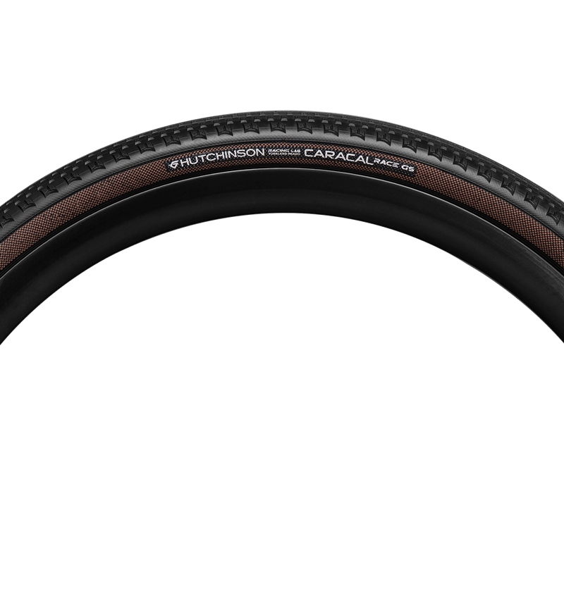 Hutchinson Caracal Race Gridskin Gravel Tyre in Black - Tan-2