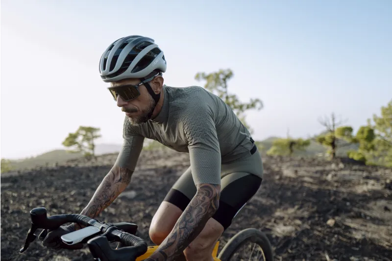 Q36.5 DOTTORE GRID SKIN Short Sleeve Jersey : OLIVE-3