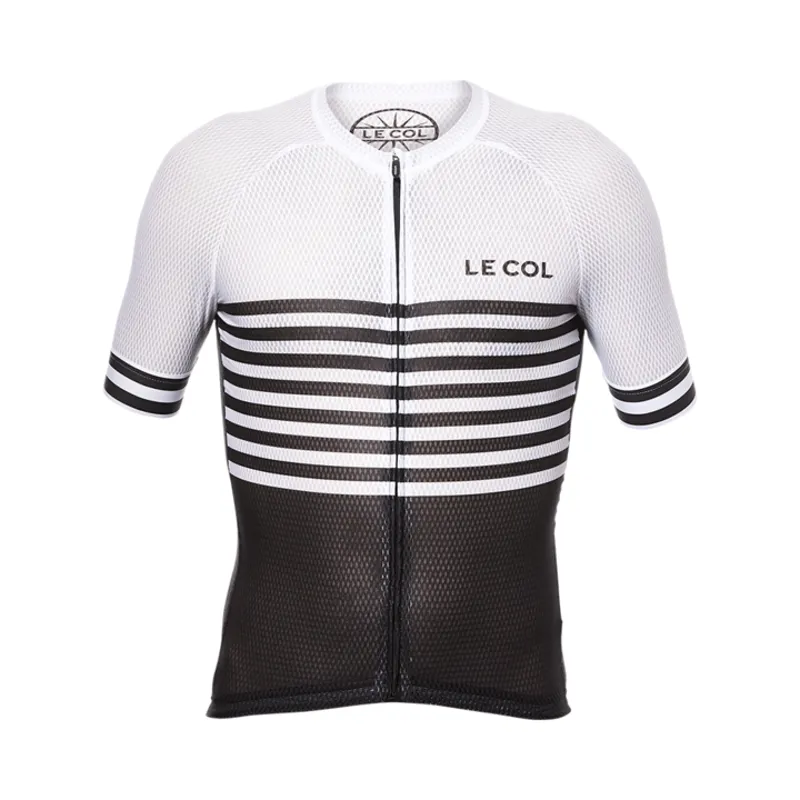 Le Col PRO AIR Short Sleeve Cycling Jersey Discovery Black White 700