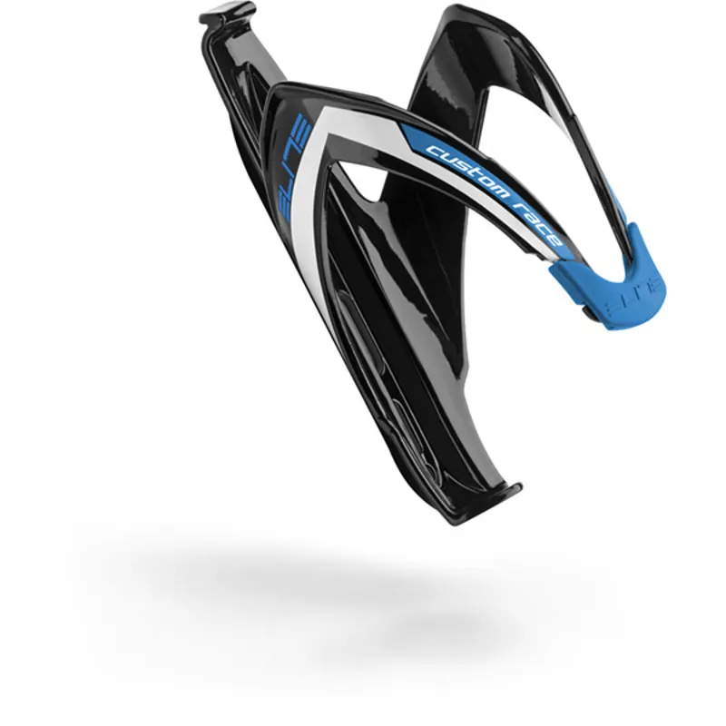 Elite Custom Race Bottle Cage : Black/Blue