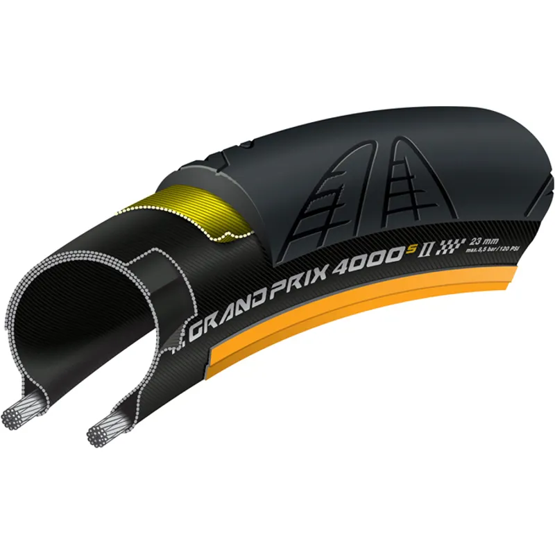 Continental GP4000S II : 700x23 : Orange