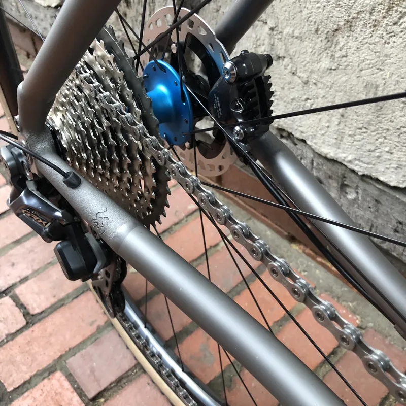 Moots Routt RSL Disc Frame And Kit : Di2 : Brushed Titanium-9