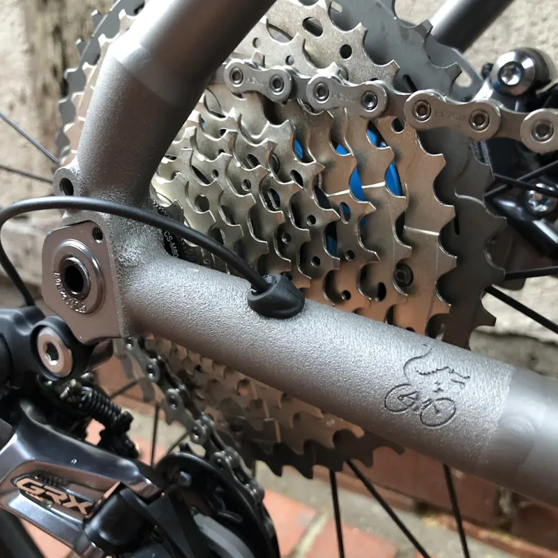 Moots Routt RSL Disc Frame And Kit : Di2 : Brushed Titanium-10