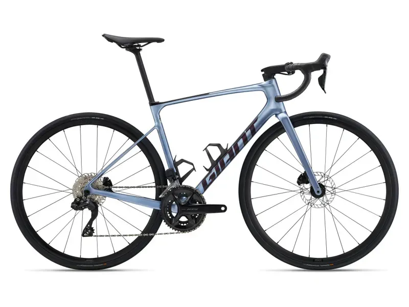 2025 Giant Defy Advanced 1 Road Bike In Gloss Frost Silver Blue
