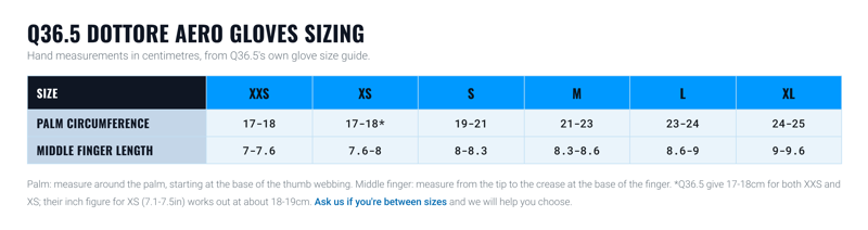 Glove size
