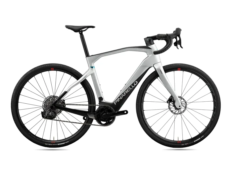 Pinarello NYTRO E5 GRAVEL e-Bike : Sram RIVAL eTap AXS : SATURN SILVER