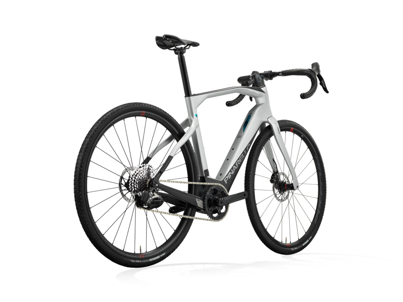 Pinarello NYTRO E5 GRAVEL e-Bike : Sram RIVAL eTap AXS : SATURN SILVER-1