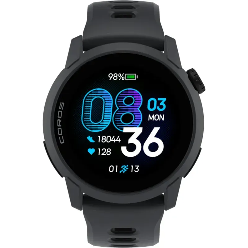 Coros Pace 4 GPS Sports Watch : Silicone : Black-1