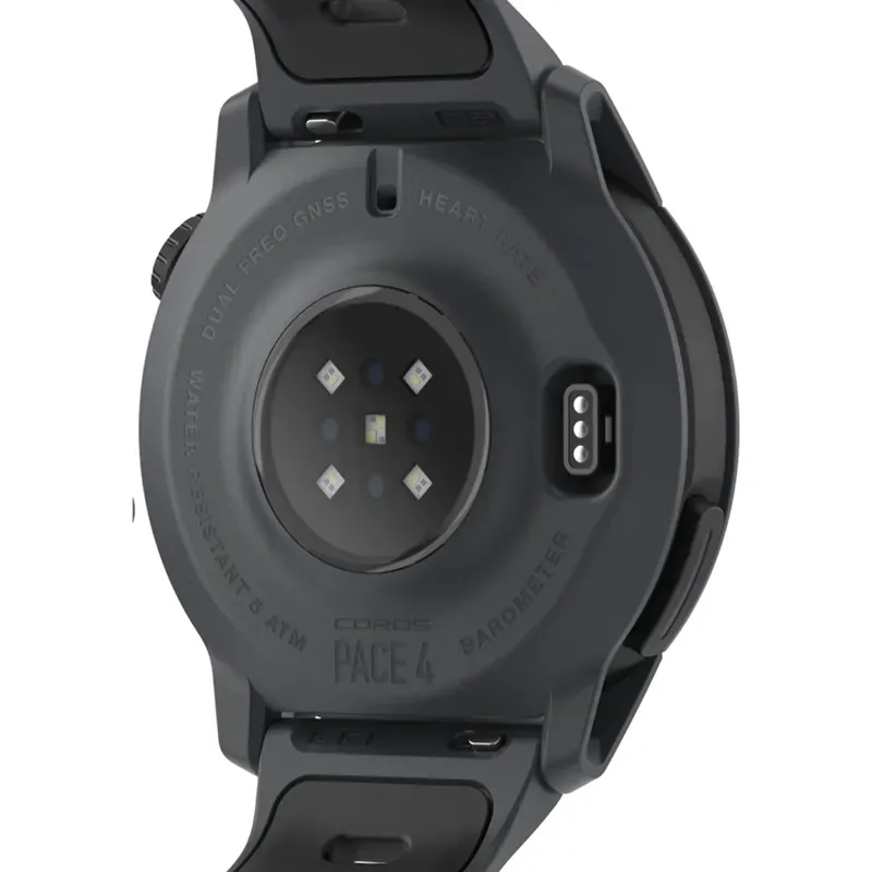 Coros Pace 4 GPS Sports Watch : Silicone : Black-2