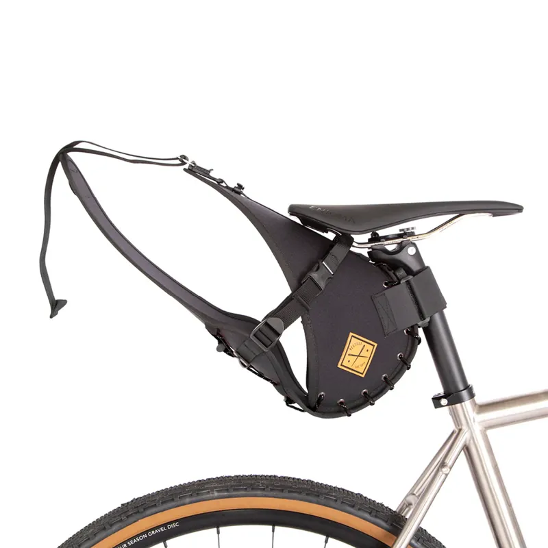 Restrap 18 Litre Saddle Bag : Black and Orange-1
