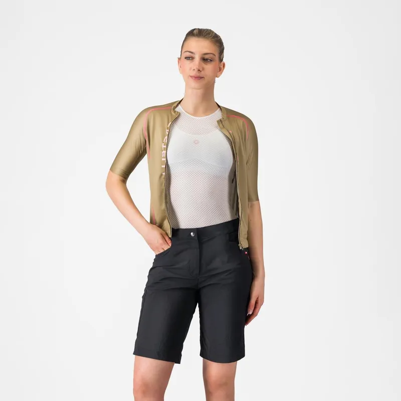 Castelli Unlimited Adventure Women's Baggy Shorts in Black-1