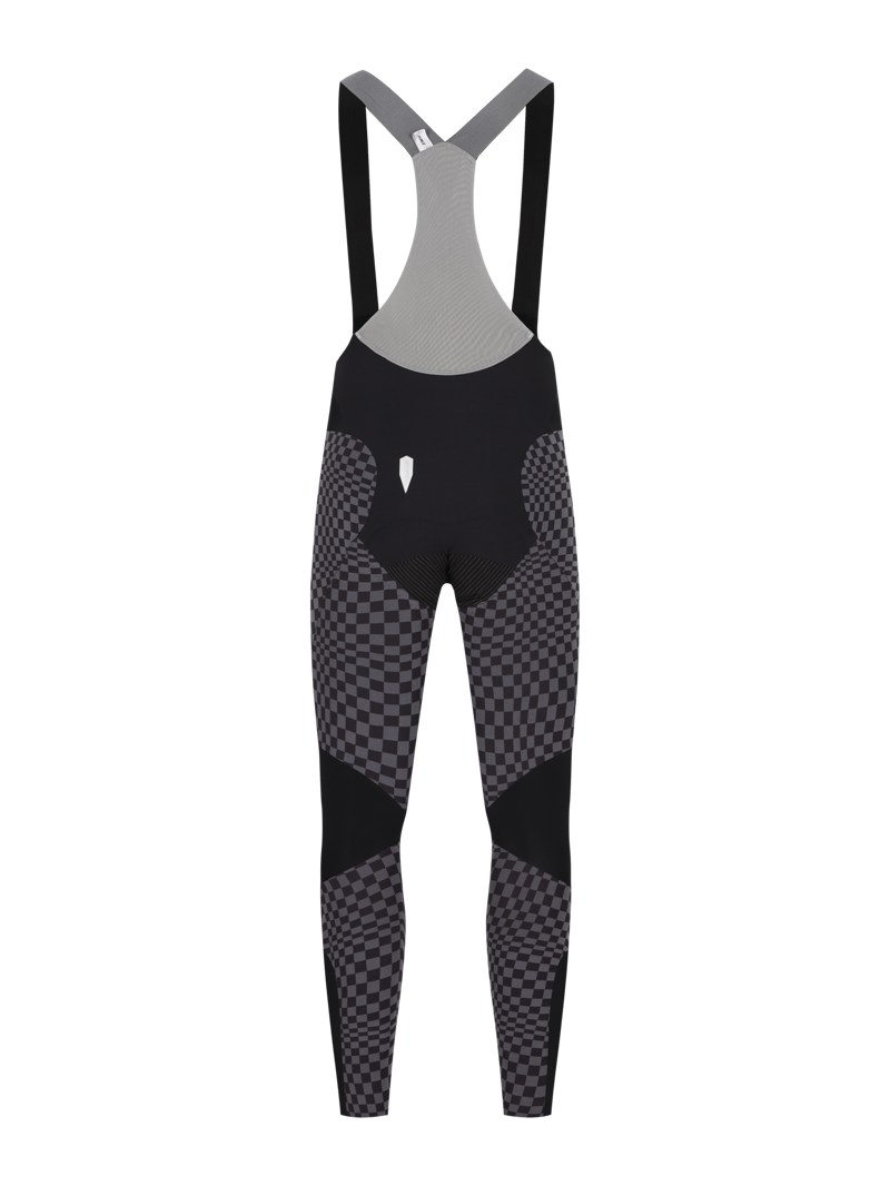 Q36.5 Dottore Hybrid Bib Tights : CHECK GREY-1