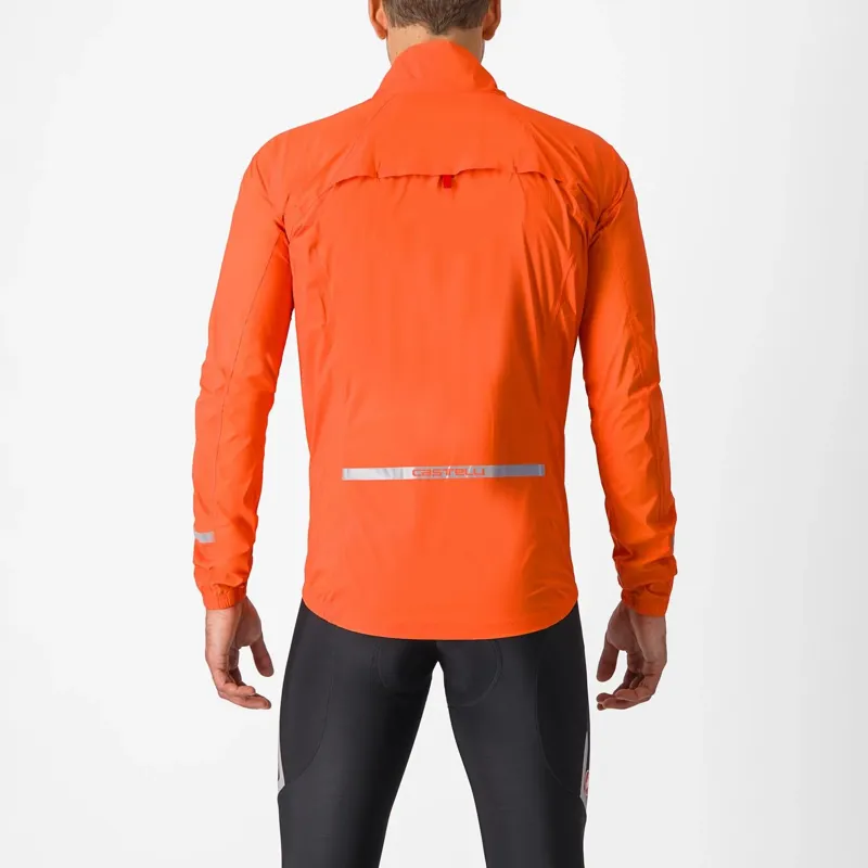 Castelli Emergency 2 Mens Rain Jacket in Orange-3