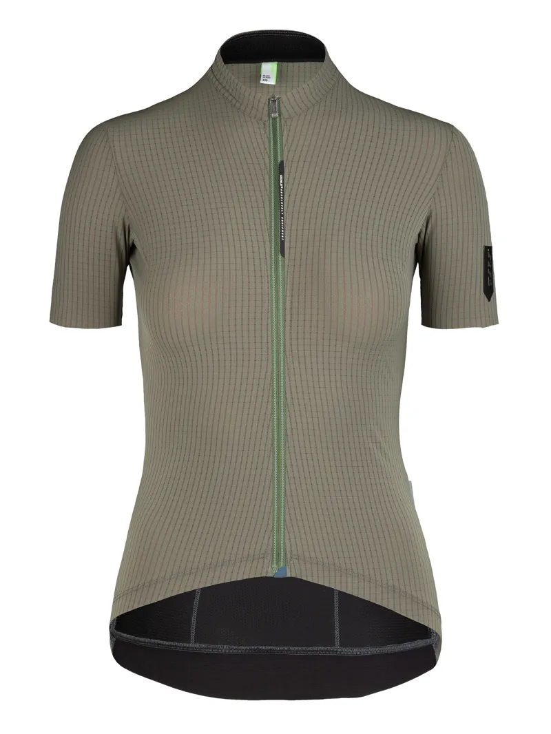Q36.5 Womens Short Sleeve Jersey L1 Woman Pinstripe X : OLIVE