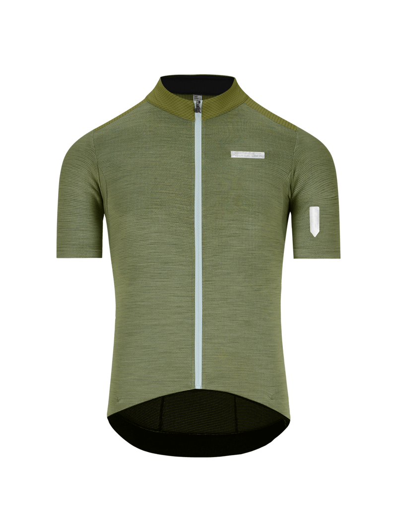 Q36.5 ADVENTURE Tech Merino Jersey : DRAB GREEN