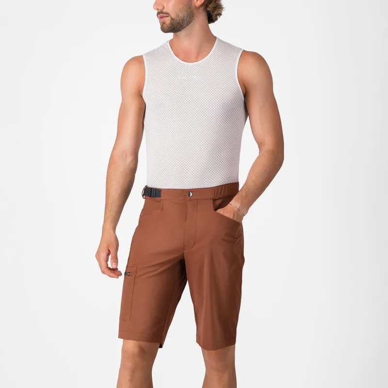Castelli Unlimited Adventure Baggy Shorts in Mocha-4