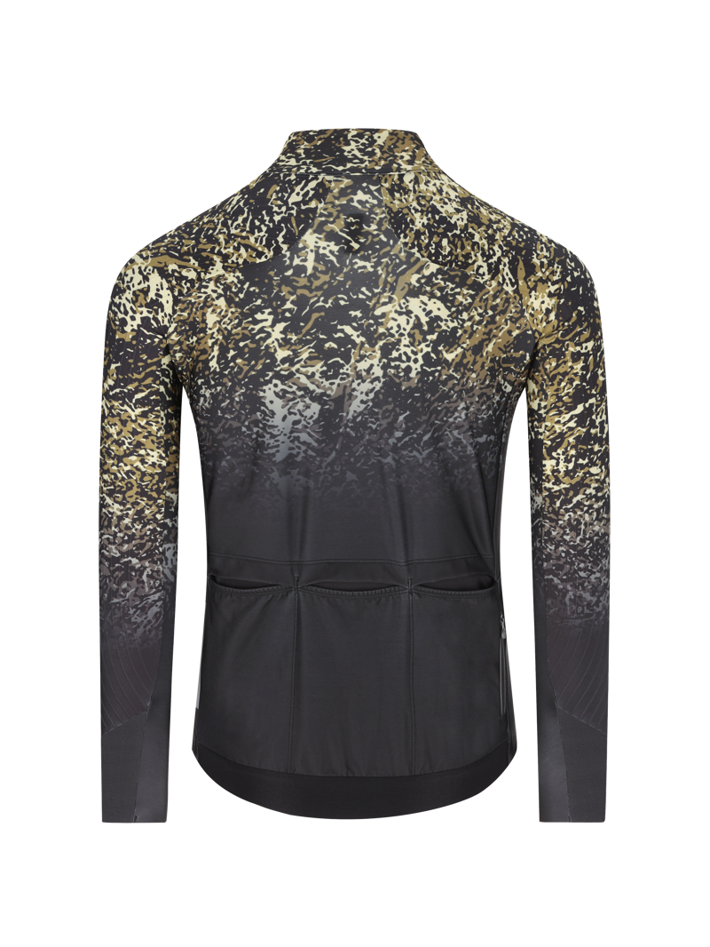 Q36.5 Gregarius Hybrid Alpi Camo Long Sleeve Jersey : Black-1