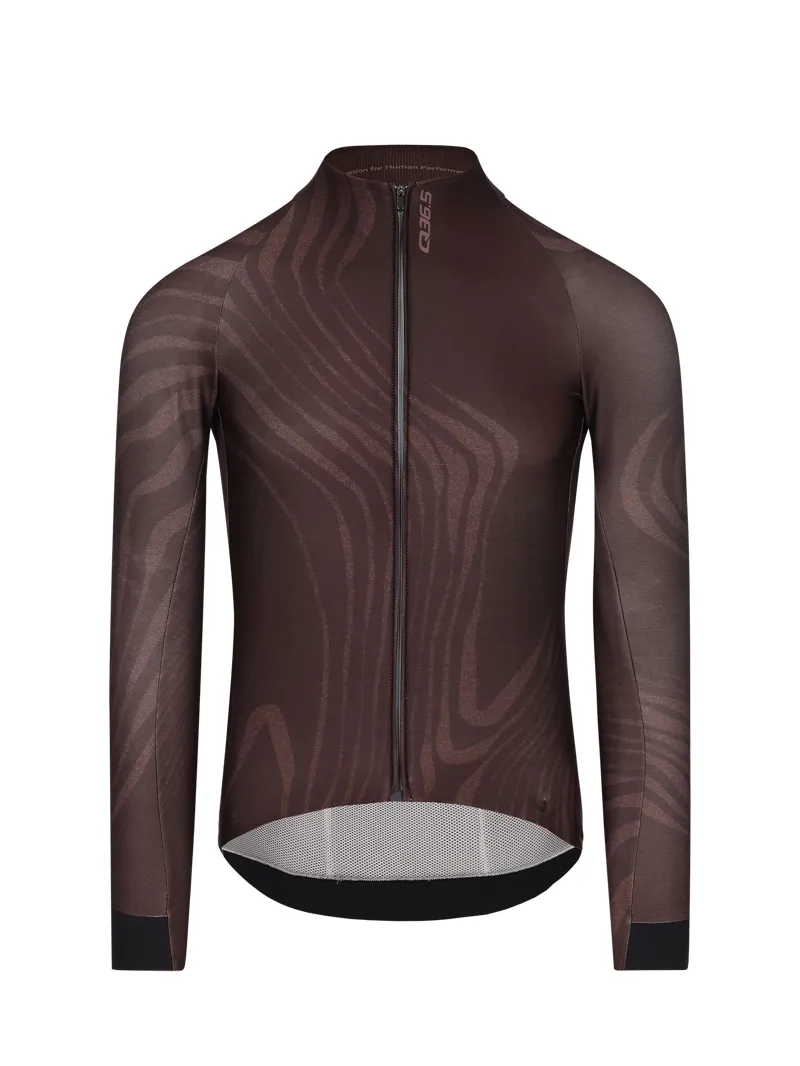 Q36.5 Gregarius Hybrid Dolomites Long Sleeve Jersey : COFFEE