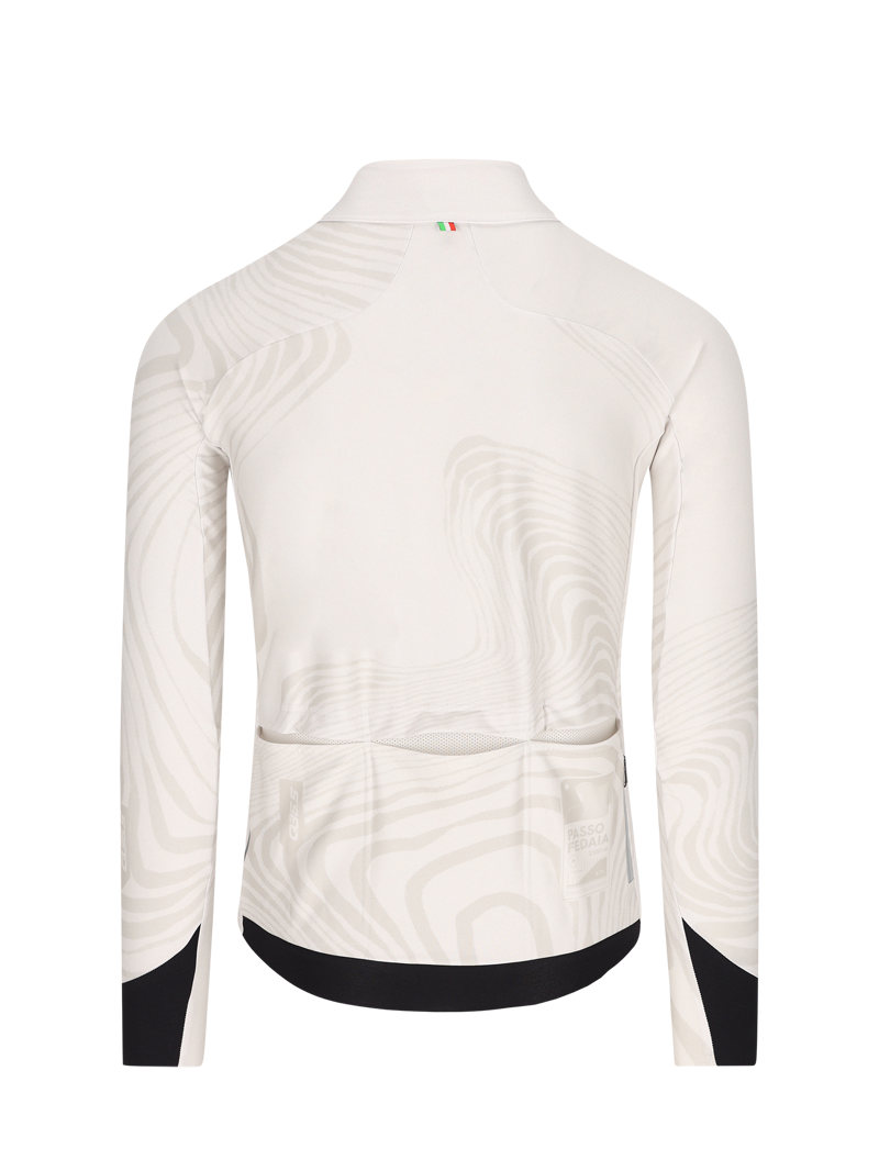 Q36.5 Gregarius Hybrid Dolomites Long Sleeve Jersey : SILVER GREY-1