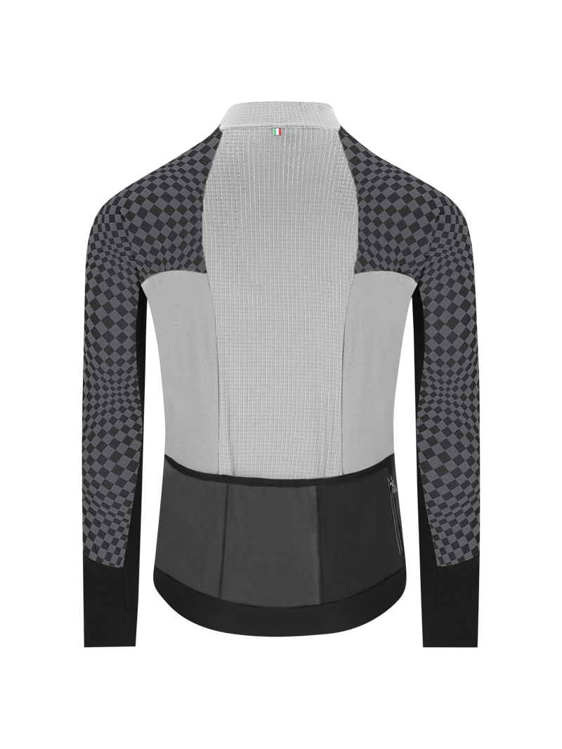 Q36.5 Dottore Hybrid Que Long Sleeve Jersey : CHECK GREY-1