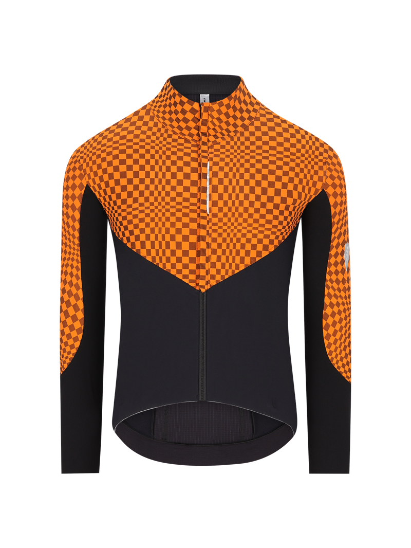 Q36.5 Dottore Hybrid Que Long Sleeve Jersey : CHECK ORANGE