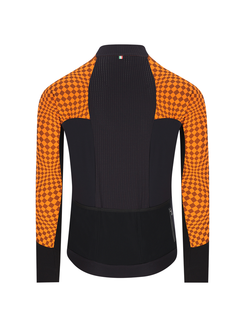 Q36.5 Dottore Hybrid Que Long Sleeve Jersey : CHECK ORANGE-1