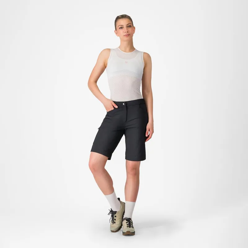 Castelli Unlimited Adventure Women's Baggy Shorts in Black-4