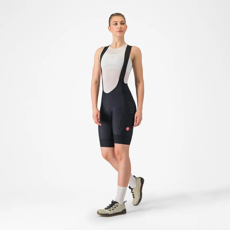 Castelli Unlimited Cargo Women's Bib Shorts in Black-1