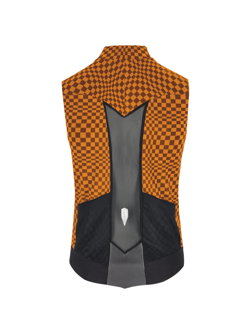 Q36.5 Dottore Hybrid Vest : CHECK ORANGE-1