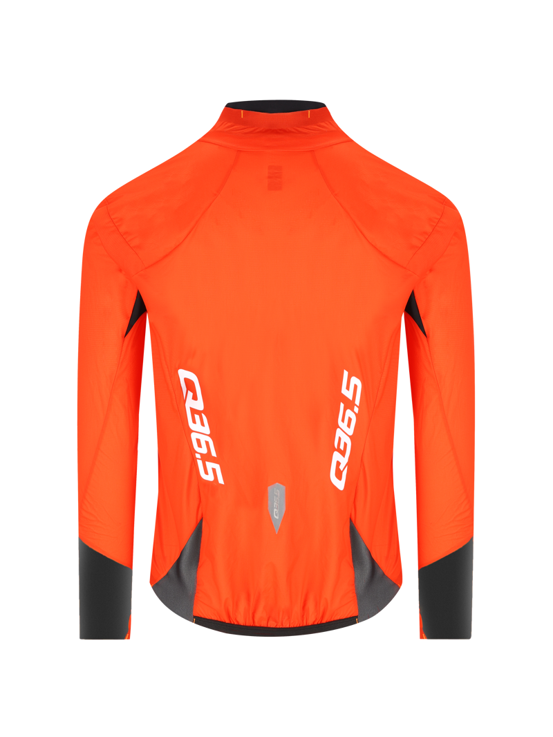 Q36.5 Dottore LIGHT RAIN Jacket : Poppy Orange-1