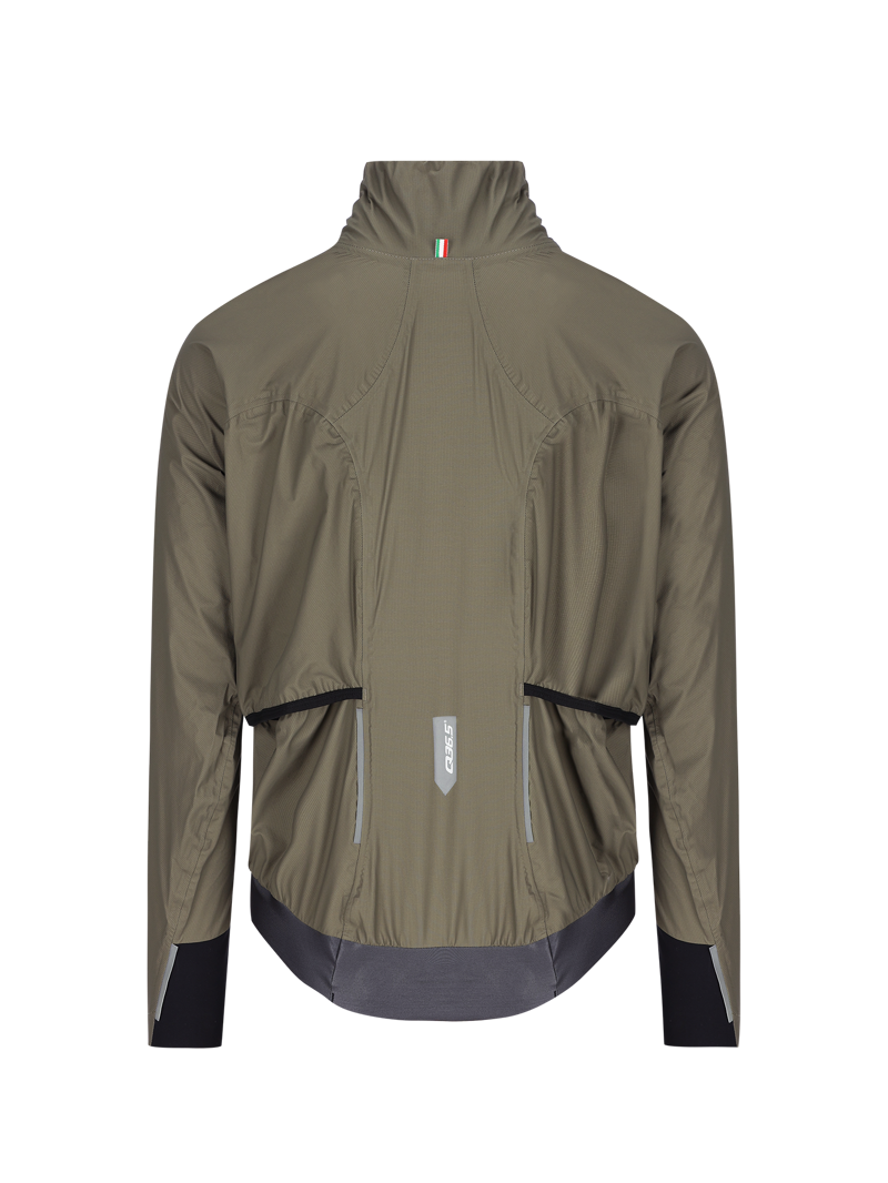 Q36.5 Rain Shell Waterproof Rain Jacket : OLIVE GREEN-1