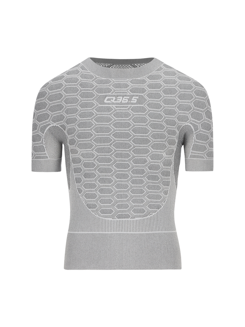 Q36.5 Base Layer 2 : Short Sleeve : ICE GREY