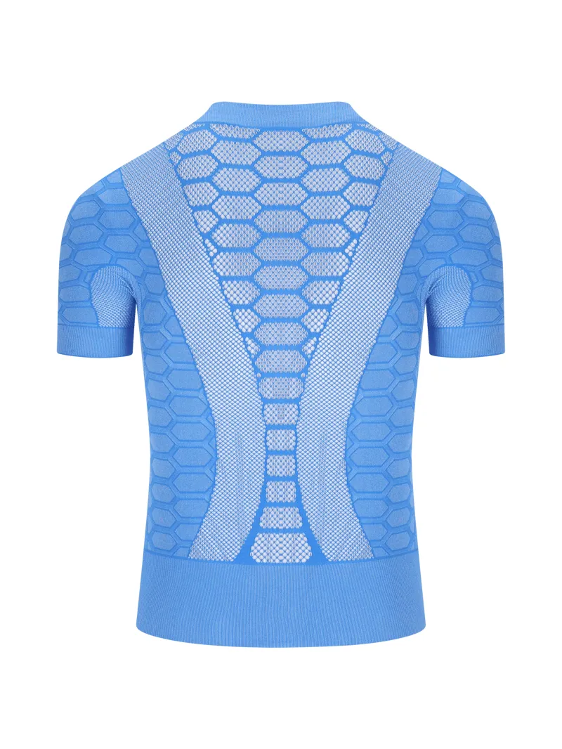 Q36.5 Base Layer 2 : Short Sleeve : Supersonic Blue-1