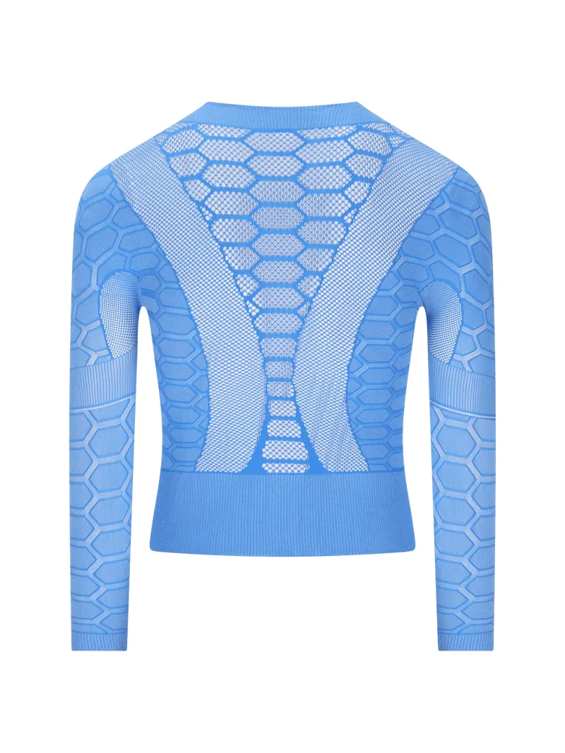 Q36.5 Base Layer 3 LONG SLEEVE : SUPERSONIC BLUE-1